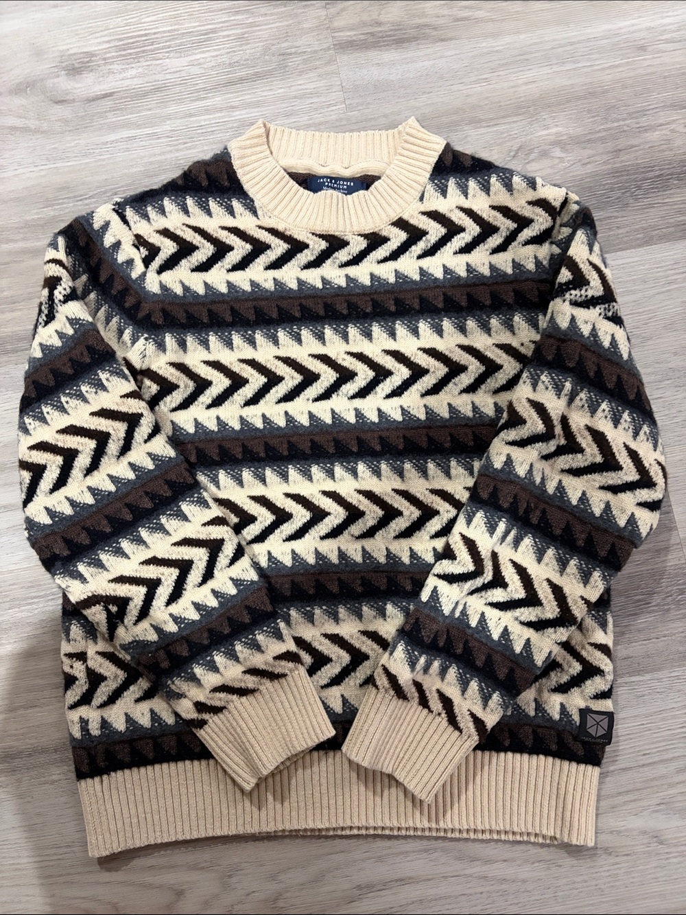 Jack & Jones Premium Modern Archive Knit Sweater – Size S